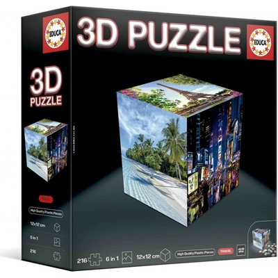 Educa 3D puzzle cestovateľské Travel 216 ks