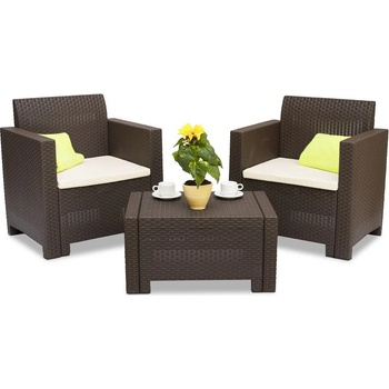 BICA Техноратанов комплект Nebraska Terrace 2 кафяво Bica (BC9073BR)