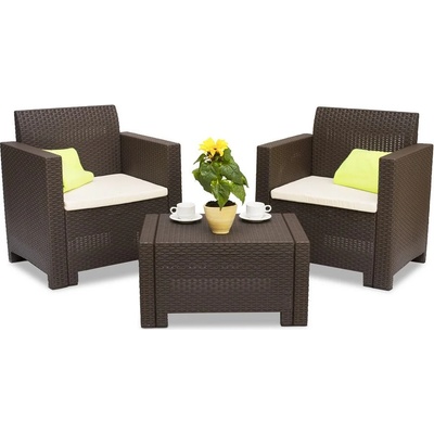 BICA Техноратанов комплект Nebraska Terrace 2 кафяво Bica (BC9073BR)