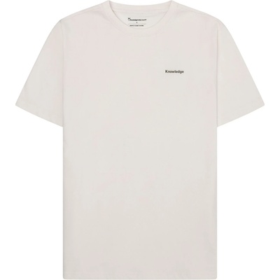 KnowledgeCotton Apparel Мъжка тениска KnowledgeCotton Apparel Regenerative Organic Cotton Back Print T-Shirt - Egret - размер M (216-8558-0112)