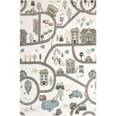 Nej-koberce Lima 9376A uličky krémový / světle šedý