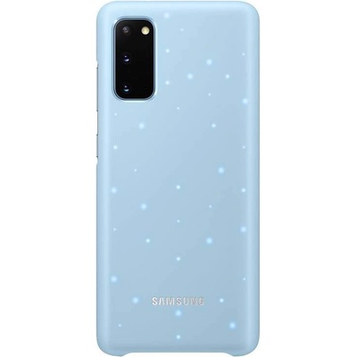 Samsung LED Cover EF-KG980CL - оригинален заден кейс, през който виждате информация от Samsung Galaxy S20 (светлосин)