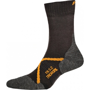P. A. C P. A. C. Детски туристически чорапи P. A. C. Kid's TR 3.2 Trekking Light Walking socks - Anthracite / Orange - размер 23-26 (EU) (201-7285-0111)