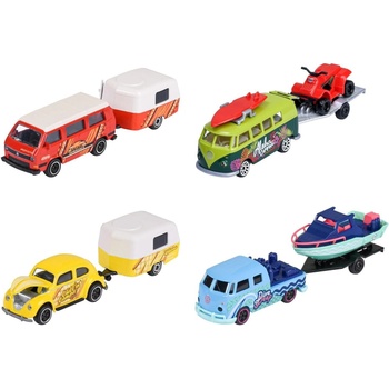 Majorette Коли VW The Originals Trailer, 4 модела , Majorette 8504102000 (8504102000)