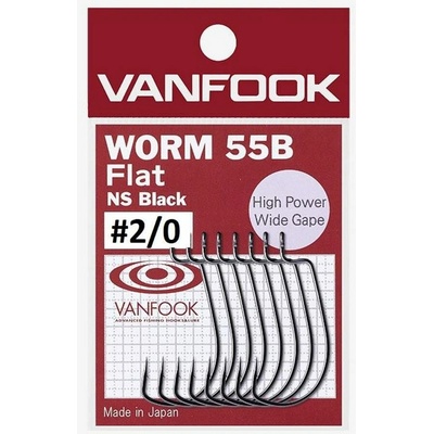 Vanfook Offsetové háčiky Worm 48F Big Eye 6ks Vel.2