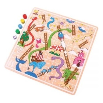 Bigjigs Toys - Дървена игра - Змии и стълби (BJ590)
