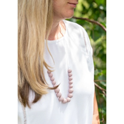 Jsem máma silikonové kojicí korále starorůžová – Zboží Mobilmania