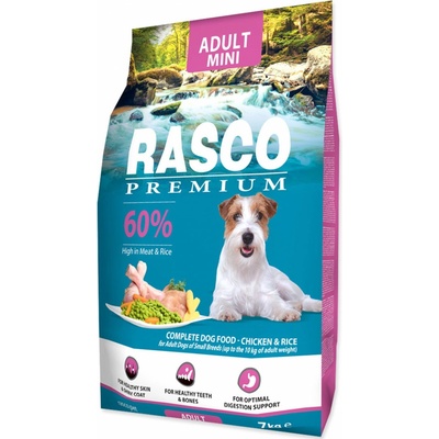 Rasco Premium adult malá kuřecí rýže 7 kg