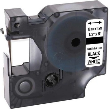 Pro Dymo Съвместима лента с Dymo 18055, S0718300, 12mm x 1, 5m черен печат / бял фон (18055)