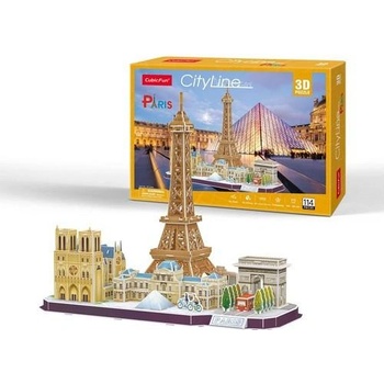CubicFun 3D puzzle CityLine panorama Paříž 114 ks
