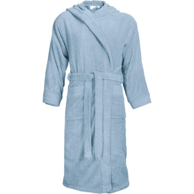 The One Towelling župan s kapucí bathrobe hooded modrá světlá