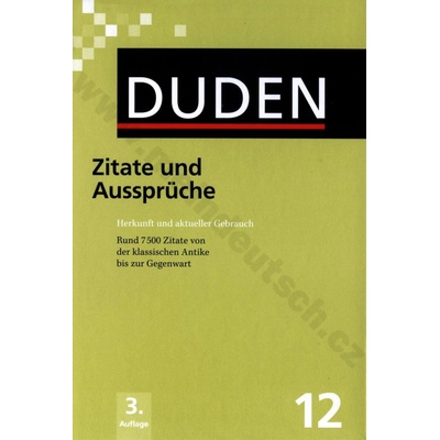 DUDEN BAND 12 ZITATE UND AUSSPRÜCHE