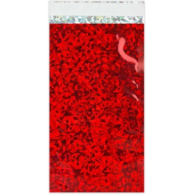 Holografické fóliové obálky - 229 x 114 mm (DL) - Holografická červená