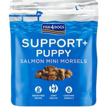 Fish4Dogs Support+ Puppy Pamlsky pro štěňátka na podporu zdraví kloubů s kousky lososa 150 g