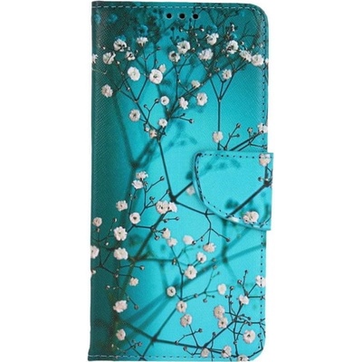 TopQ Xiaomi Mi 11 knížkové Modré s květy 58325