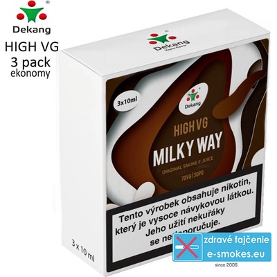 Dekang High VG 3Pack Milky Way 3 x 10 ml 1,5 mg