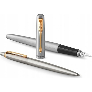 Parker Jotter Stainless Steel GT sada plnicí pero a kuličková tužka 1501/1563257