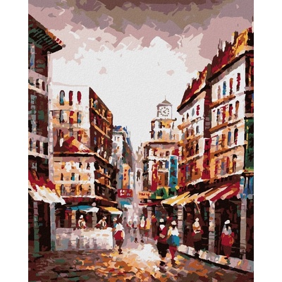 Zuty Malování Podle Čísel Ulička V Hong Kongu 80 x 100 Cm Plátno Rám 8596530109679