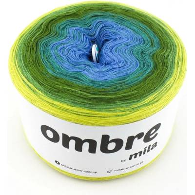 MILA Příze OMBRE Classic 1200m/3nitky M024R - Háj II.