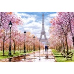 Castorland - Puzzle Romantic Walk in Paris - 1 000 piese