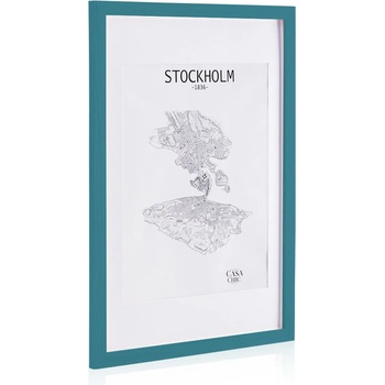 Image 1 of Casa Chic Kenton, рамка за картини, правоъгълна, 70 x 50 cm, паспарту, плексиглас (CL-50X70-TEAL) (CL-50X70-TEAL)