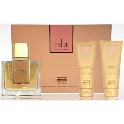 Rue Broca Pride Pour Femme Подаръчен комплект за жени Размер EDP 100 + 100 ml лосион за тяло + 100 ml душ гел