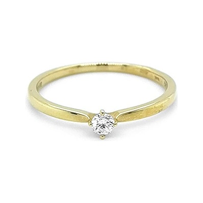 Beny Jewellery zlatý zásnubní s Diamantem 2010985