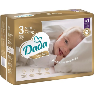 DadaExtra Care 3 MIDI 4-9 kg 40 ks – Zbozi.Blesk.cz