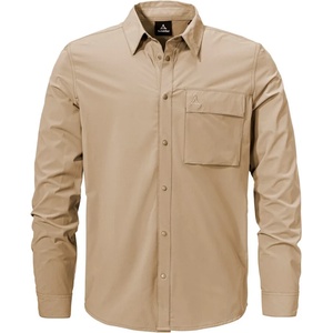 Schöffel Мъжка риза с копчета Schöffel Shirt Style Dunajec Shirt - Brandon Beige - размер 48 (EU) (033-2492-0312)