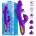 INTOYOU Siter 2.0 Flipping Tongue Vibrator with Multifunction Caps & 3 Motors Purple