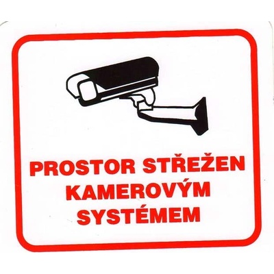 MAGG Prostor střežen kamerovým systémem - samolepka 100x90mm 120232
