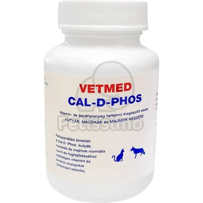 VetMed Cal-d-phos - таблетки калций с фосфор за подсилване на костите 75 бр