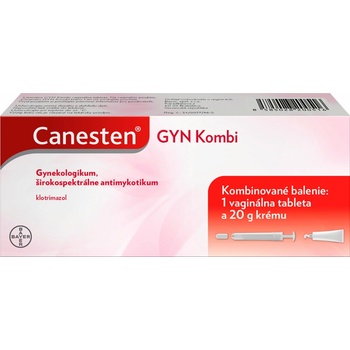 Canesten GYN Kombi tbl.vag. 1 x 500 mg + crm.der. 1 x 20 g