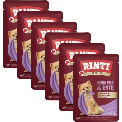 RINTI Капсула RINTI GOLD PUR пиле & патица 6 x 100 г