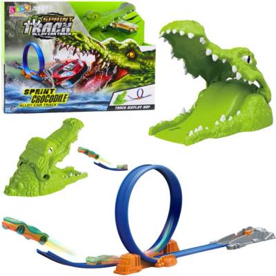 RKToys Autodráha s katapultem krokodýl