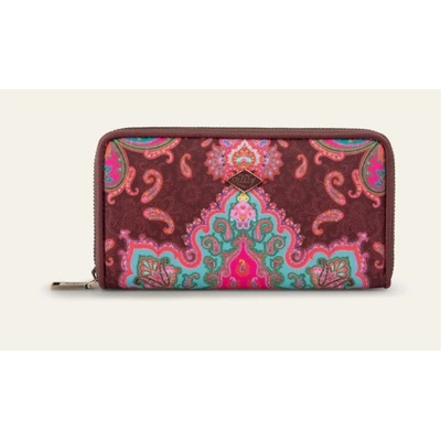Oilily větší peněženka MR Paisley OIL0726-865 chocolate truffle hnědá