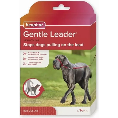 Beaphar Gentle Leader повод за глава срещу дърпане за едри породи