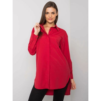 ex moda Shirt-EM-KS-005.34-dark red červená
