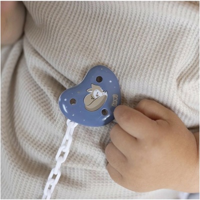 Lovi řetízek na dudlík s klipsou Night & Day Boy modrá – Zboží Mobilmania