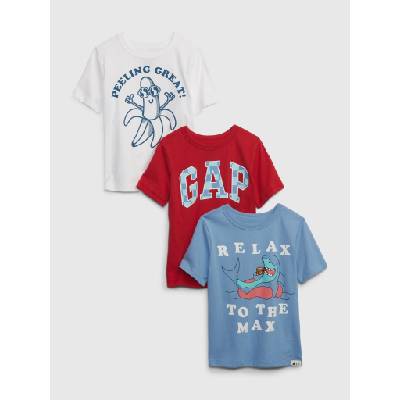GAP Бебешки тениски Mix & Match, 3 бр. GAP GAP | Sin Cherven Byal | Момчешки | 92
