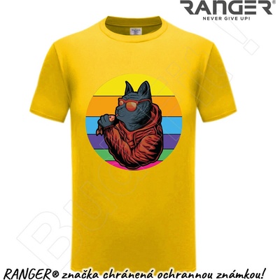 Ranger tričko motív Kocúr 02 žltá