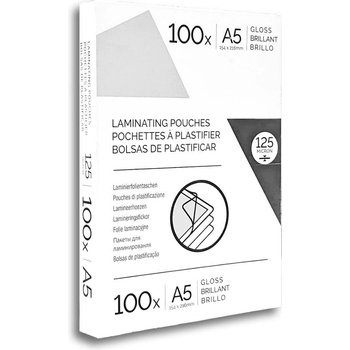 Fellowes Фолио за ламиниране, A5, 125 микрона, 100 броя (1074220028)