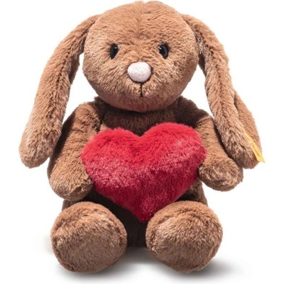 Steiff Friends Hoppie заек - Love, кафява плюшена играчка (081118)