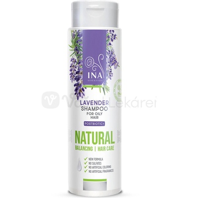 Ina essentials Levanduľový šampón prírodný levanduľový šampón na mastné vlasy 200 ml