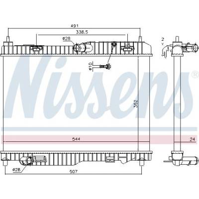 Chladič motoru NISSENS 69233