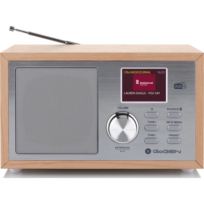 GoGEN DAB 620 BTCS strieborný/hnedý