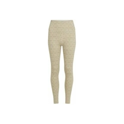 Icebreaker Merino 260 Oasis Vertex High Rise Leggings Alpine Geo Women Bežová