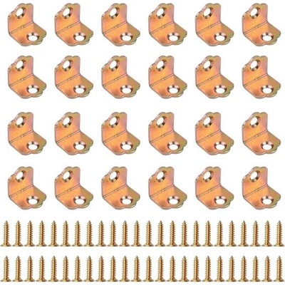 UFURMATE Vysoce odolné rohové výztuhy, 24 ks pravoúhlých kovových konzolí, upevňovacích konzol ve – Zbozi.Blesk.cz