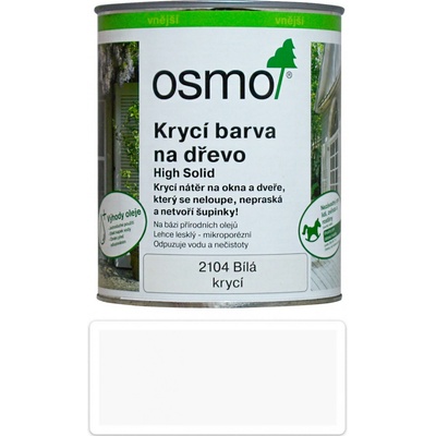 Osmo 2104 Krycí barva na dřevo 0,75 l Okenní bílá
