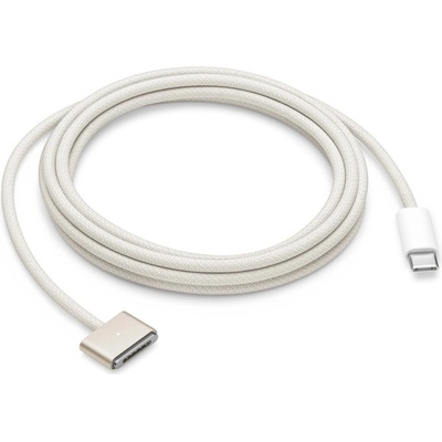 Apple USB-C to Magsafe 3 Charge Cable - оригинален магнитен захранващ кабел за MacBook Pro 14 (2023), MacBook Pro 16 (2023), MacBook Air 13 (2024), MacBook Air 15 (2024) (200 см) (златист) (bulk)